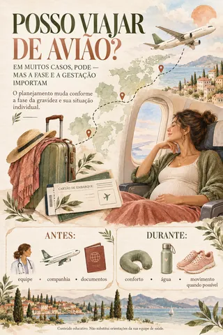 Posso viajar de avião?