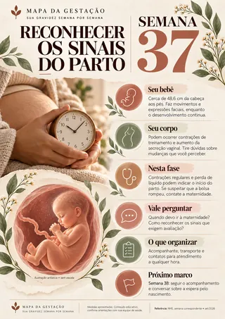 Semana 37 — Sinais do parto